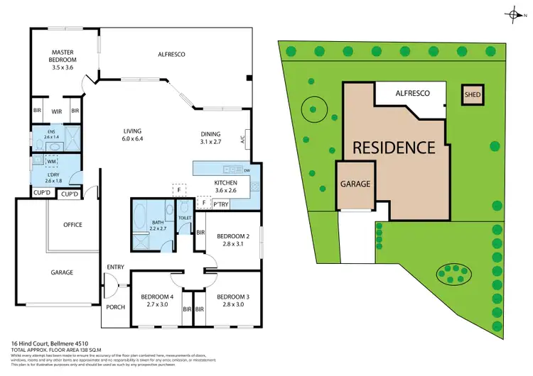 Floorplan of Homely house listing, 16 Hind Court, Bellmere QLD 4510