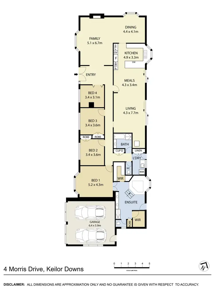 Floorplan of Homely house listing, 4 Morris Drive, Keilor Downs VIC 3038