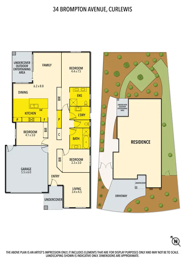 Floorplan of Homely house listing, 34 Brompton Avenue, Curlewis VIC 3222