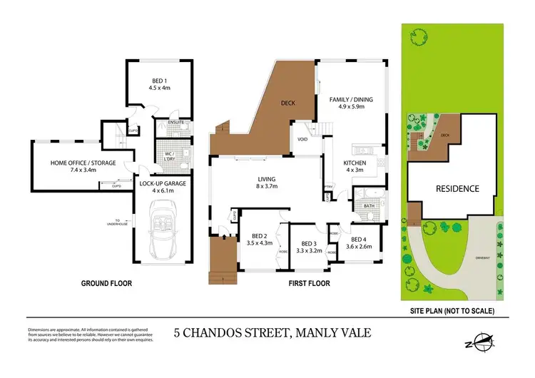 Floorplan of Homely house listing, 5 Chandos Street, Manly Vale NSW 2093