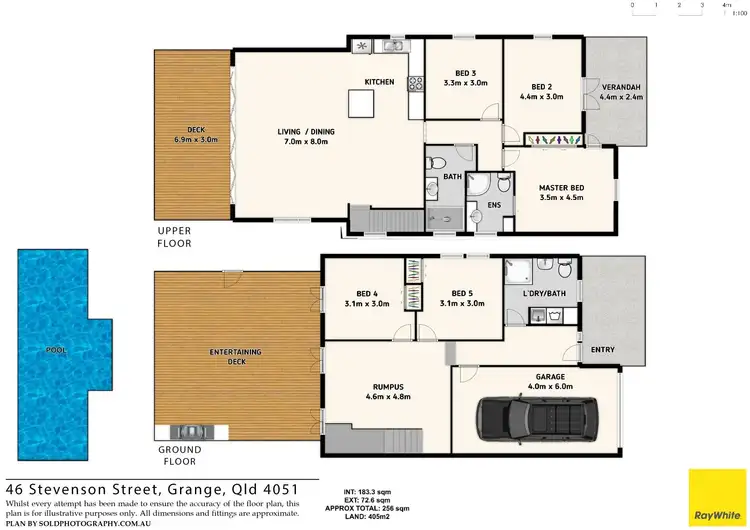 Floorplan of Homely house listing, 46 Stevenson Street, Grange QLD 4051