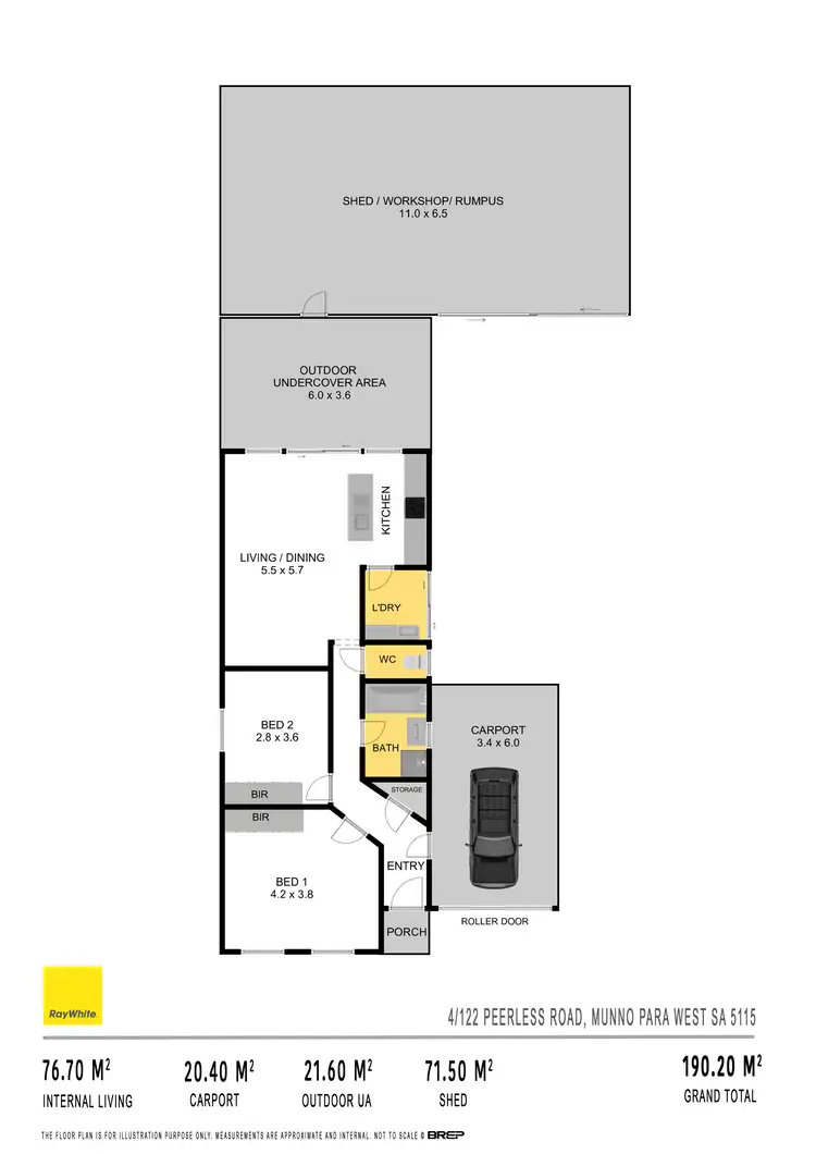 Floorplan of Homely house listing, 4/122 Peerless Road, Munno Para West SA 5115