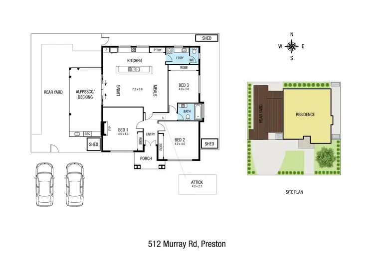 Floorplan of Homely house listing, 512 Murray Road, Preston VIC 3072