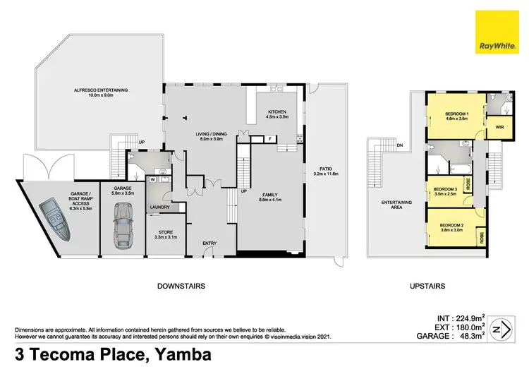 Floorplan of Homely house listing, 3 Tecoma Place, Yamba NSW 2464