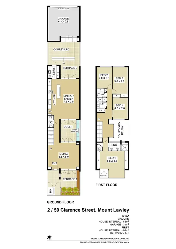 Floorplan of Homely house listing, 50 Clarence Street, Mount Lawley WA 6050