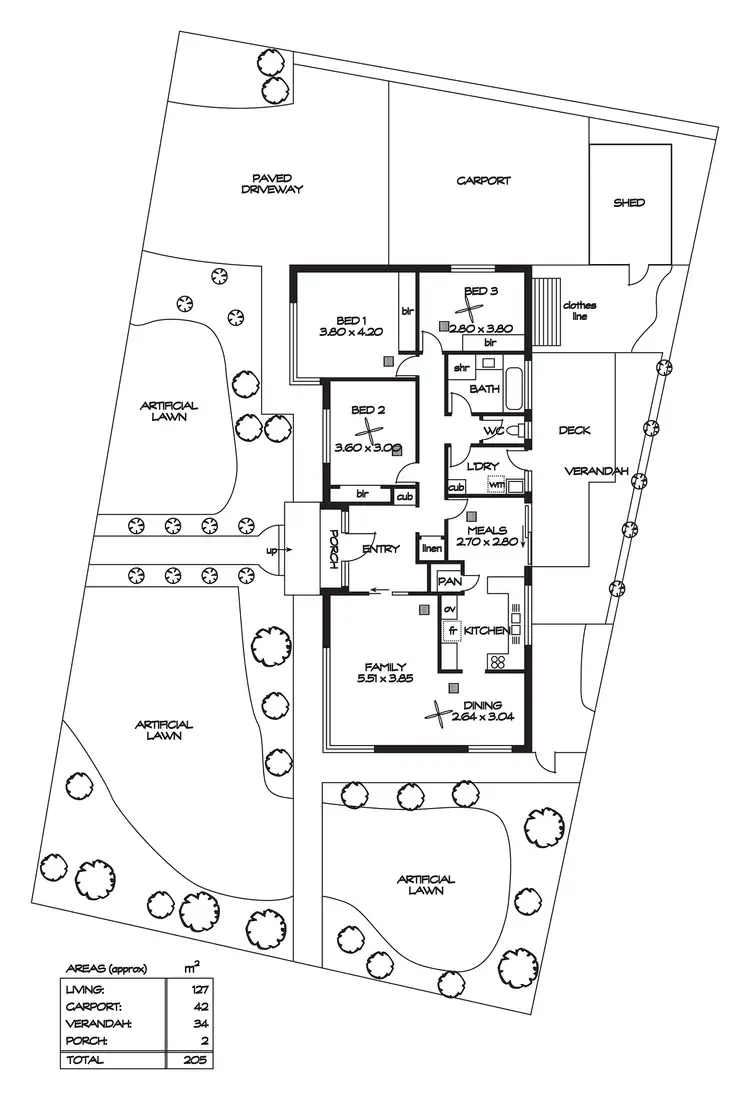 Floorplan of Homely house listing, 15 Derribong Road, Modbury North SA 5092
