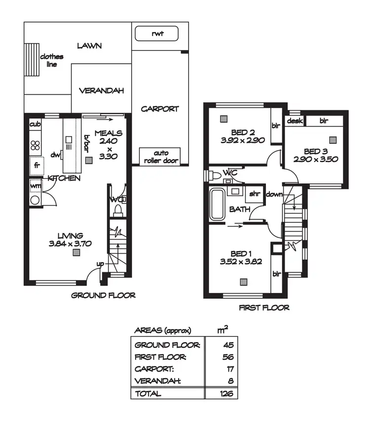 Floorplan of Homely house listing, 3/27 Archerfield Avenue, Christies Beach SA 5165