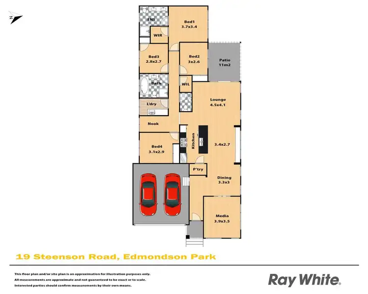 Floorplan of Homely house listing, 19 Steenson Street, Edmondson Park NSW 2174