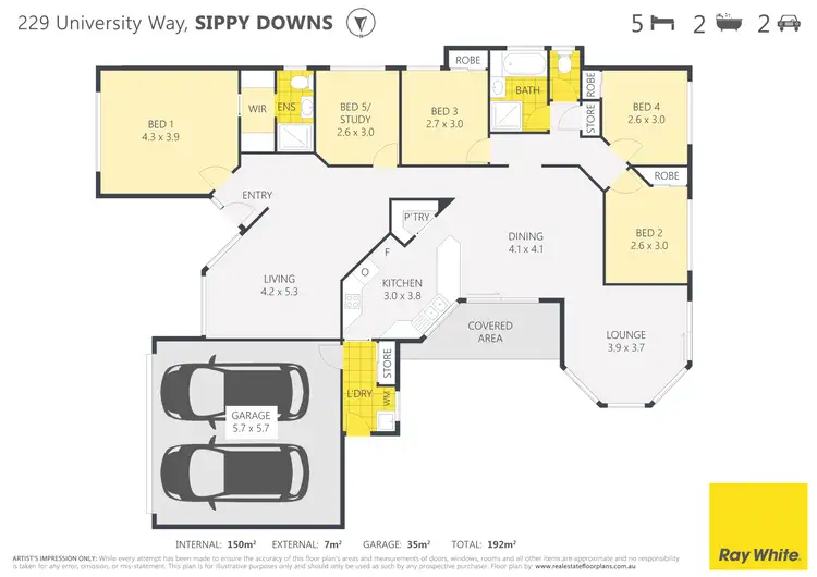 Floorplan of Homely house listing, 229 University Way, Sippy Downs QLD 4556
