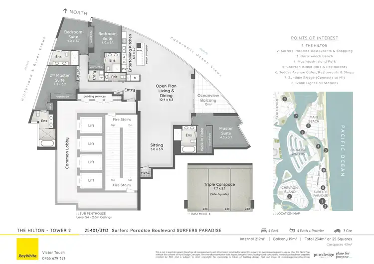 Floorplan of Homely apartment listing, 25401/3113 Surfers Paradise Boulevard, Surfers Paradise QLD 4217