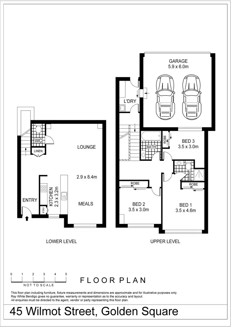 Floorplan of Homely house listing, 45 Wilmot Street, Golden Square VIC 3555