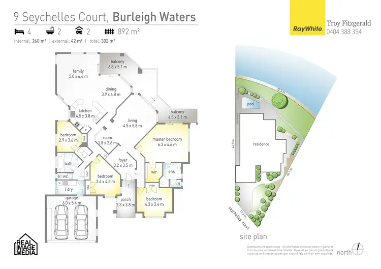 Floorplan of Homely house listing, 9 Seychelles Court, Burleigh Waters QLD 4220