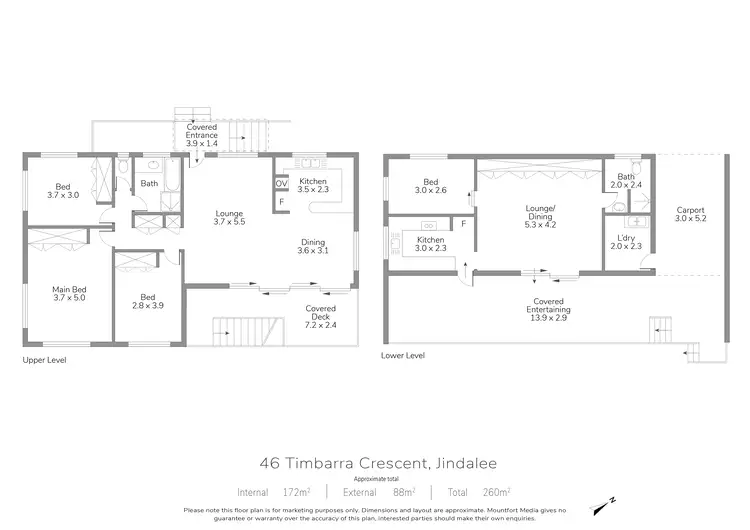 Floorplan of Homely house listing, 46 Timbarra Crescent, Jindalee QLD 4074