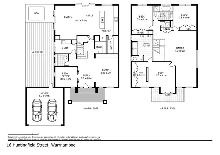 Floorplan of Homely house listing, 16 Huntingfield Drive, Warrnambool VIC 3280