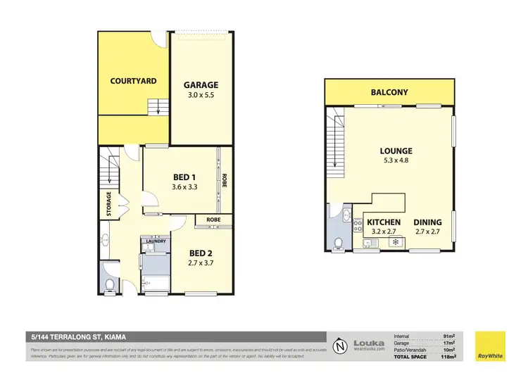 Floorplan of Homely house listing, 5/144 Terralong Street, Kiama NSW 2533