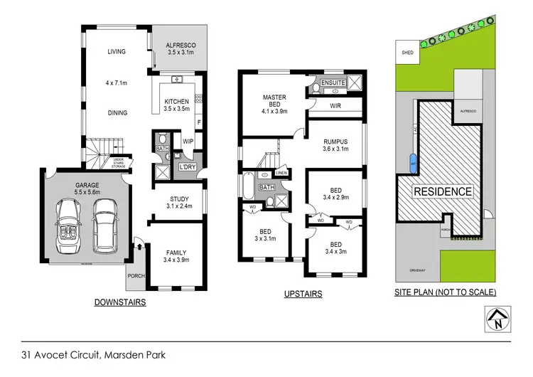 Floorplan of Homely house listing, 31 Avocet Circuit, Marsden Park NSW 2765