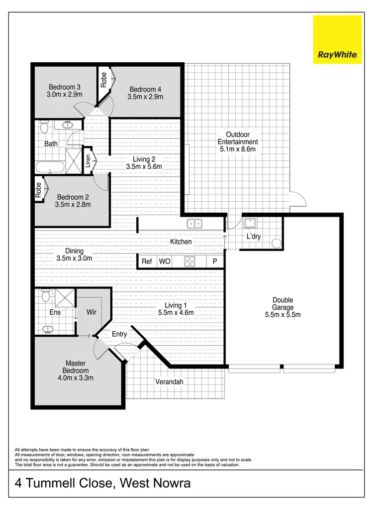 Floorplan of Homely house listing, 4 Tummel Close, West Nowra NSW 2541