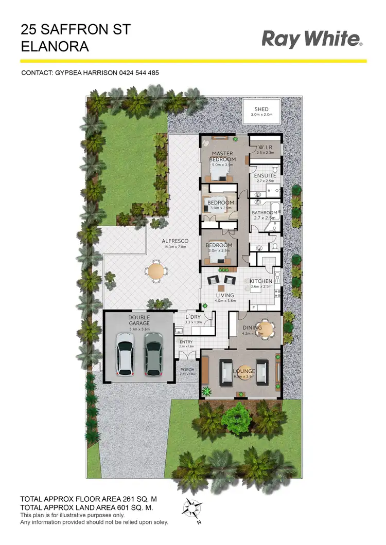 Floorplan of Homely house listing, 25 Saffron Street, Elanora QLD 4221