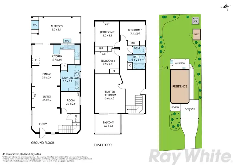Floorplan of Homely house listing, 41 Jania Street, Redland Bay QLD 4165