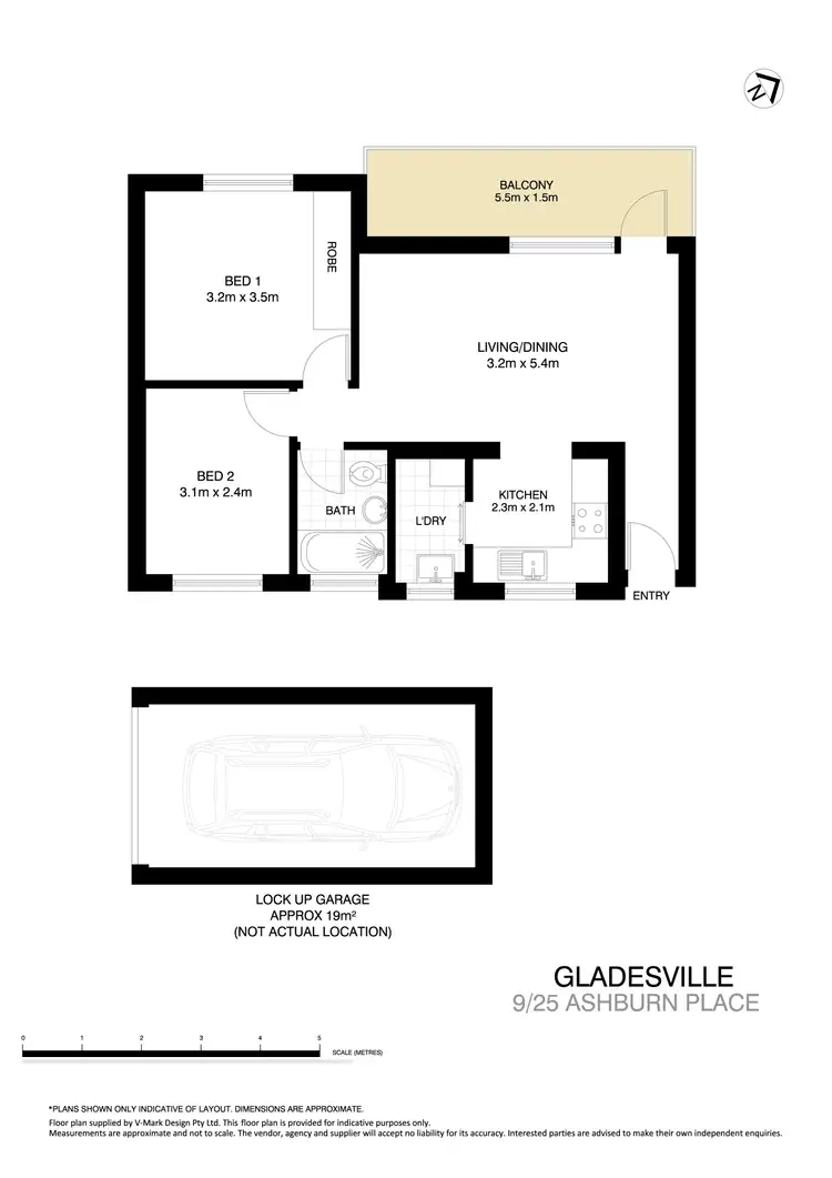 Floorplan of Homely apartment listing, 9/25 Ashburn Place, Gladesville NSW 2111