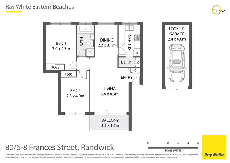Floorplan of Homely apartment listing, 80/6-8 Frances Street, Randwick NSW 2031