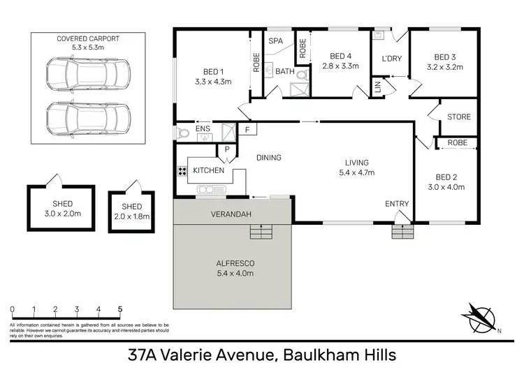 Floorplan of Homely house listing, 37A Valerie Avenue, Baulkham Hills NSW 2153