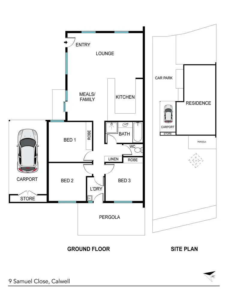 Floorplan of Homely house listing, 9 Samuel Close, Calwell ACT 2905