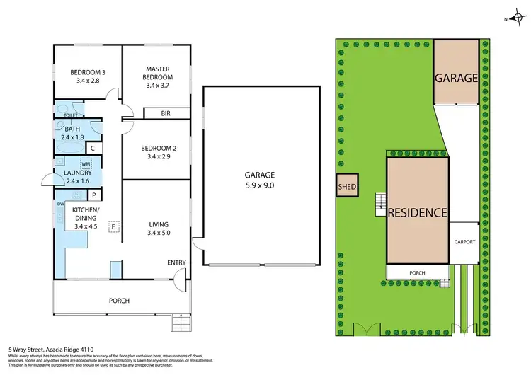 Floorplan of Homely house listing, 5 Wray Street, Acacia Ridge QLD 4110