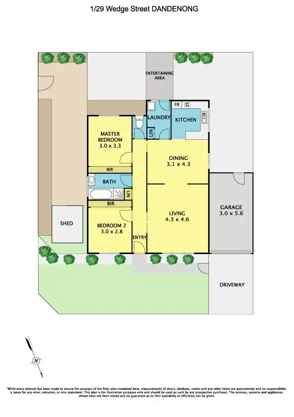 Floorplan of Homely unit listing, 1/29 Wedge Street, Dandenong VIC 3175