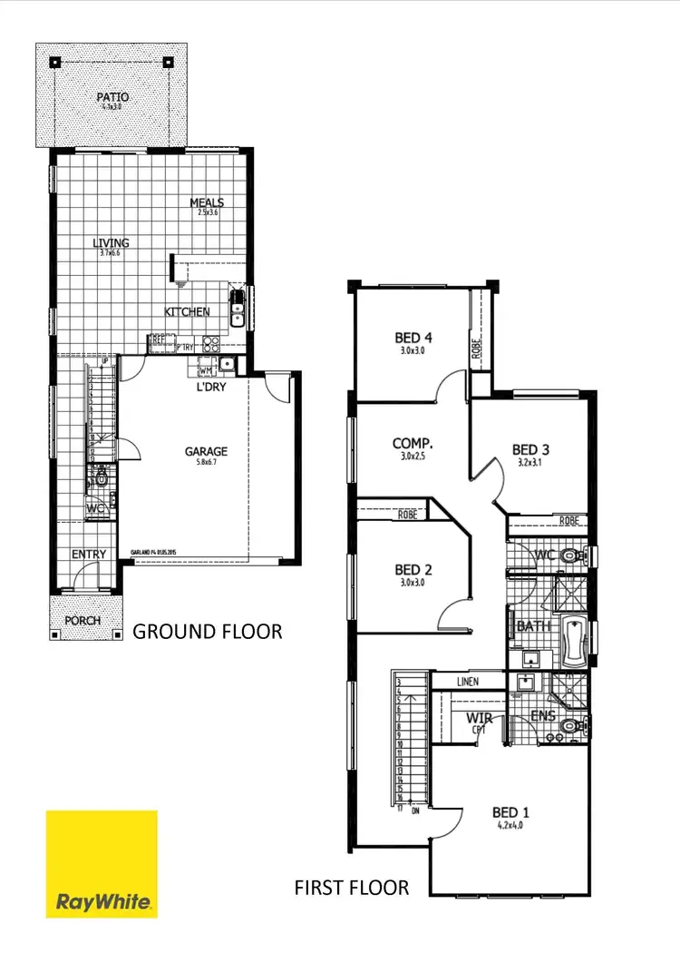 Floorplan of Homely house listing, 44 Grassbird Drive, Point Cook VIC 3030