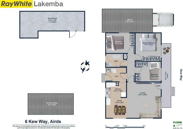 Floorplan of Homely house listing, 6 Kew Way, Airds NSW 2560