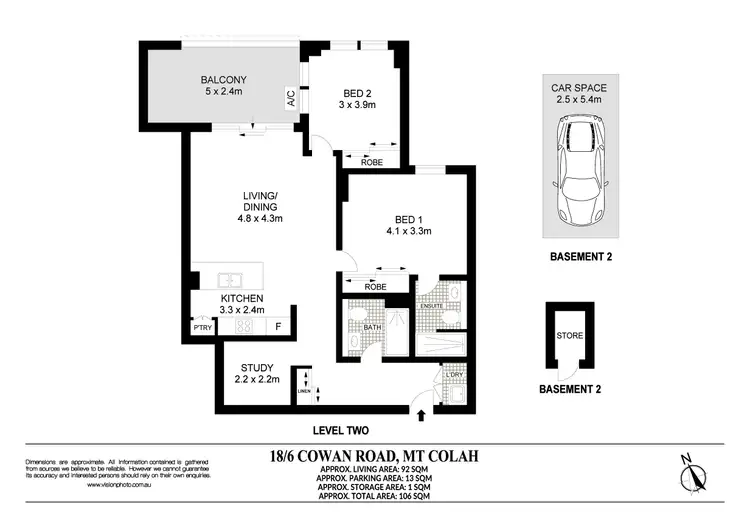 Floorplan of Homely apartment listing, 18/6 Cowan Road, Mount Colah NSW 2079