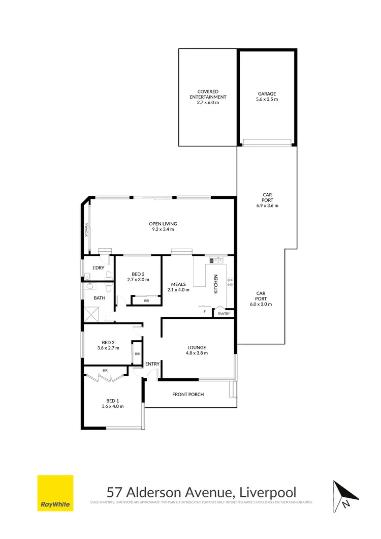 Floorplan of Homely house listing, 57 Alderson Avenue, Liverpool NSW 2170