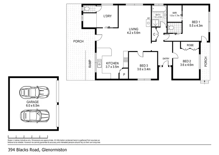 Floorplan of Homely house listing, 394 Blacks Road, Glenormiston South VIC 3265