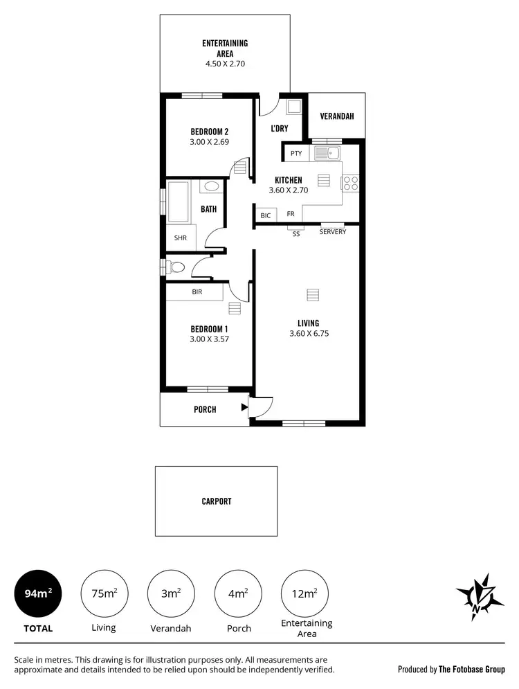 Floorplan of Homely unit listing, 13/11 Ash Street, Aberfoyle Park SA 5159