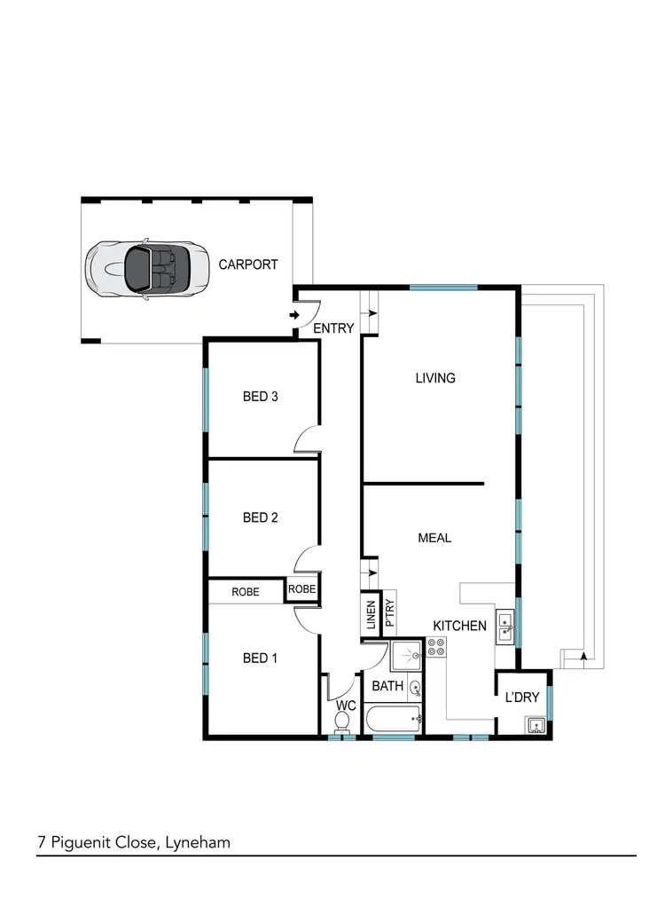 Floorplan of Homely house listing, 7 Piguenit Close, Lyneham ACT 2602