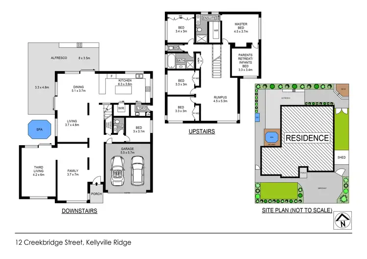 Floorplan of Homely house listing, 12 Creekbridge Street, Kellyville Ridge NSW 2155