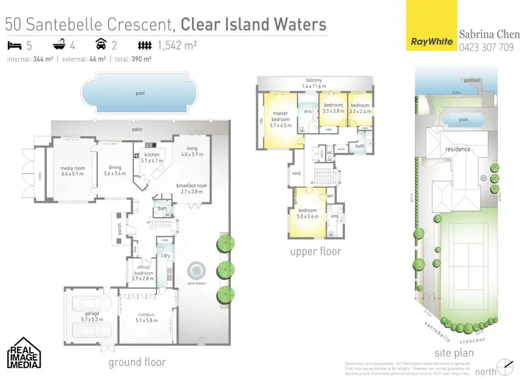Floorplan of Homely house listing, 50 Santabelle Crescent, Clear Island Waters QLD 4226