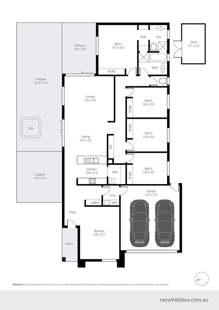 Floorplan of Homely house listing, 29 Pelican Way, Lara VIC 3212