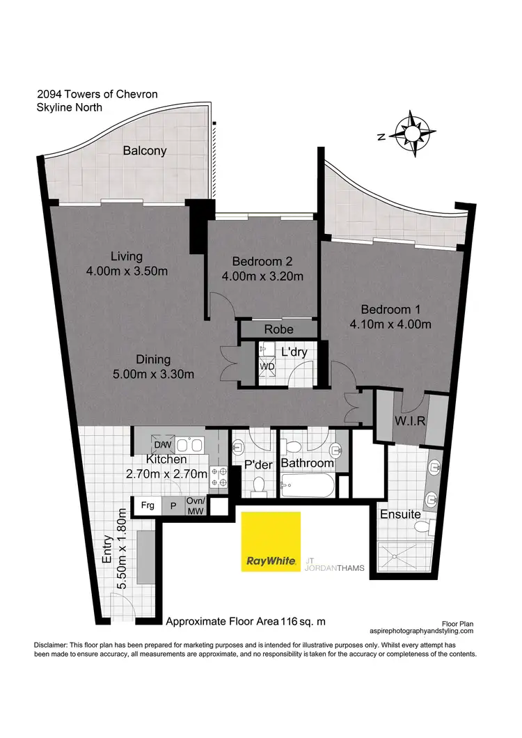 Floorplan of Homely apartment listing, 2094/23 Ferny Avenue, Surfers Paradise QLD 4217