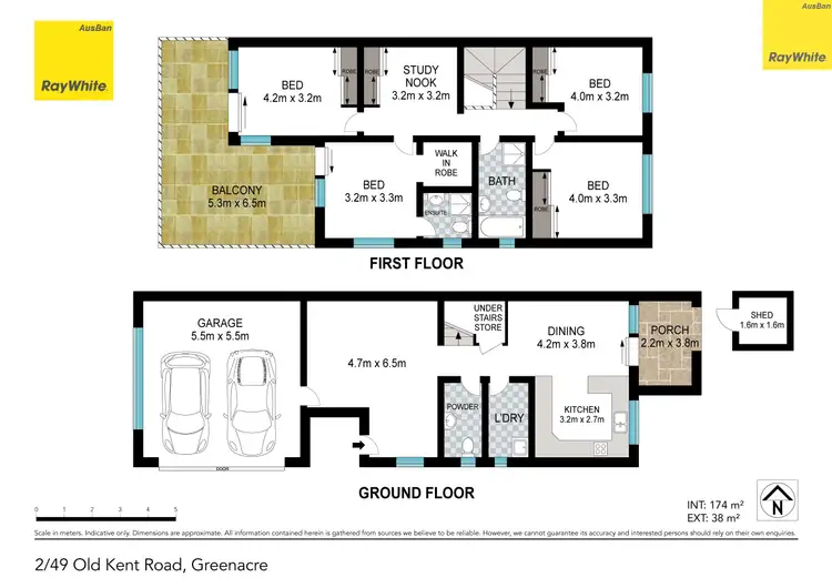 Floorplan of Homely townhouse listing, 2/49 Old Kent Road, Greenacre NSW 2190