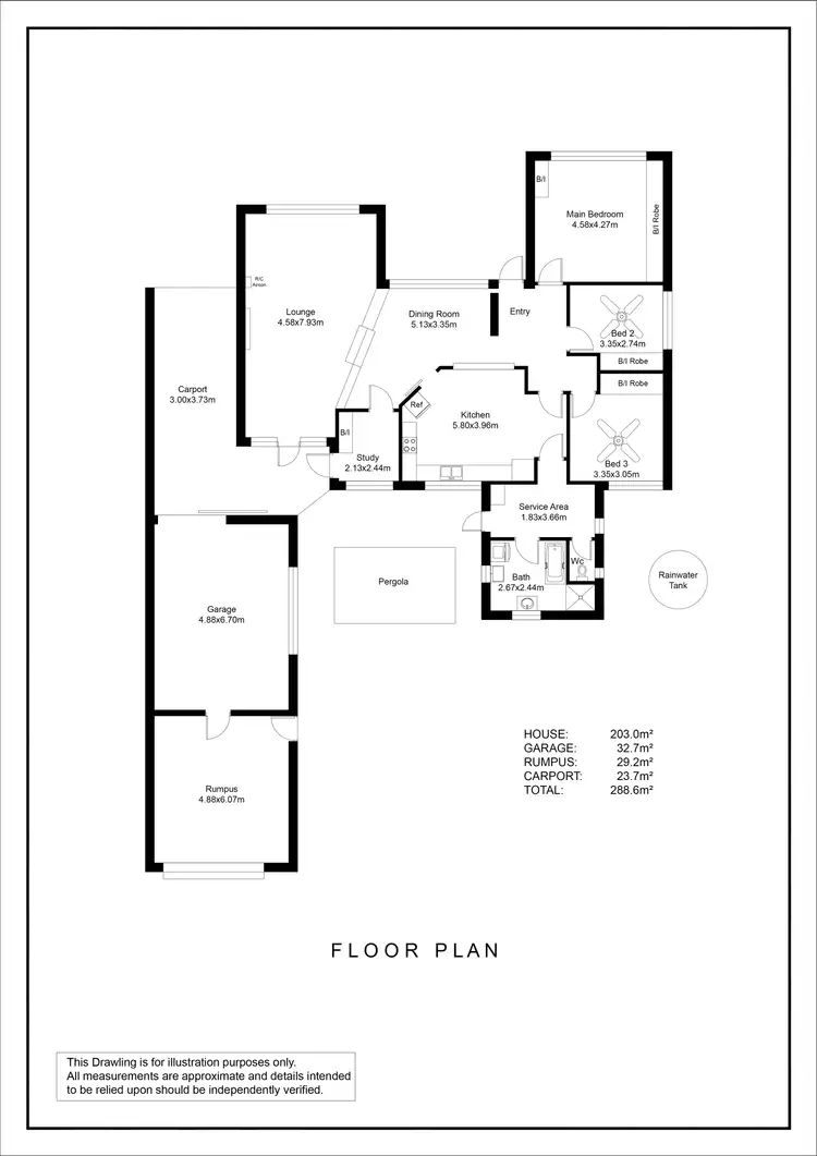 Floorplan of Homely house listing, 15 Ayton Avenue, Fulham SA 5024