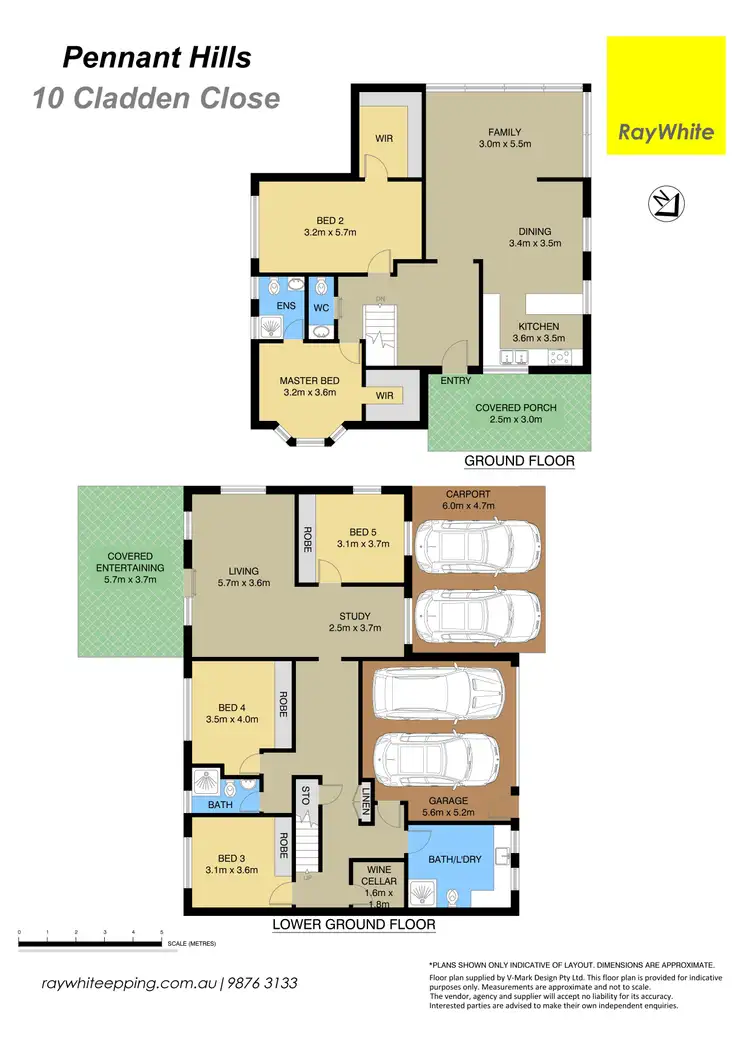 Floorplan of Homely house listing, 10 Cladden Close, Pennant Hills NSW 2120