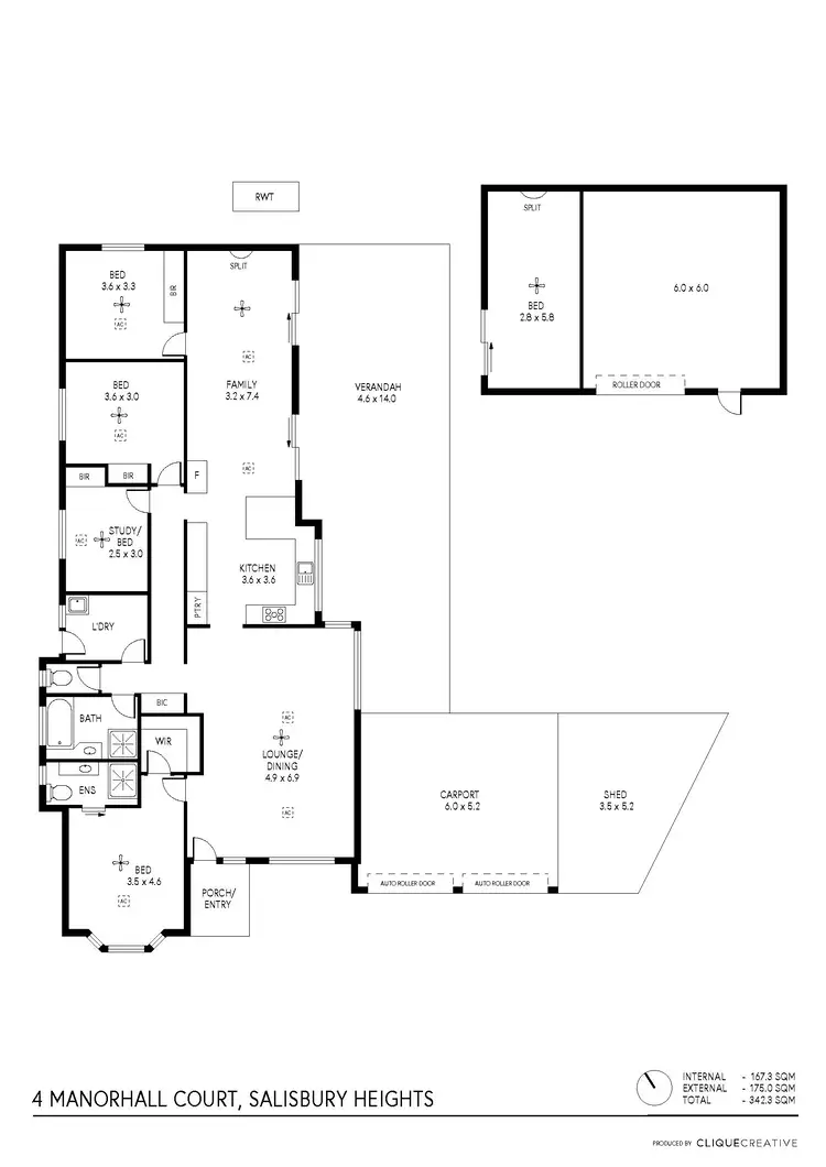 Floorplan of Homely house listing, 4 Manorhall Court, Salisbury Heights SA 5109