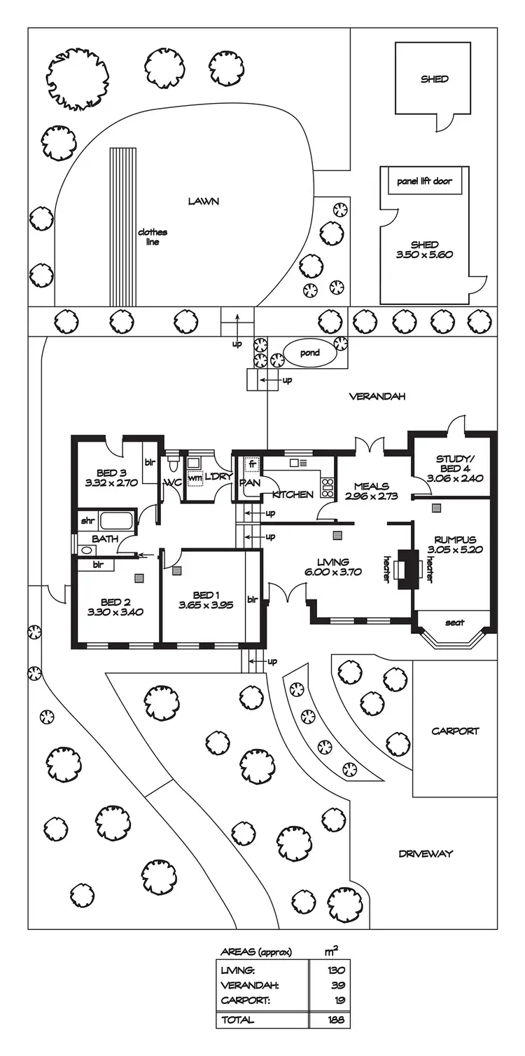 Floorplan of Homely house listing, 34 Bowen Road, Tea Tree Gully SA 5091