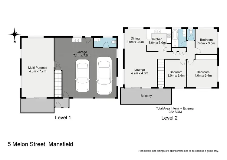 Floorplan of Homely house listing, 5 Melon Street, Mansfield QLD 4122