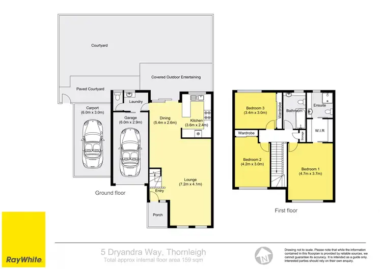Floorplan of Homely townhouse listing, 5 Dryandra Way, Thornleigh NSW 2120