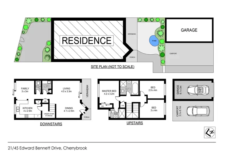 Floorplan of Homely townhouse listing, 21/45 Edward Bennett Drive, Cherrybrook NSW 2126