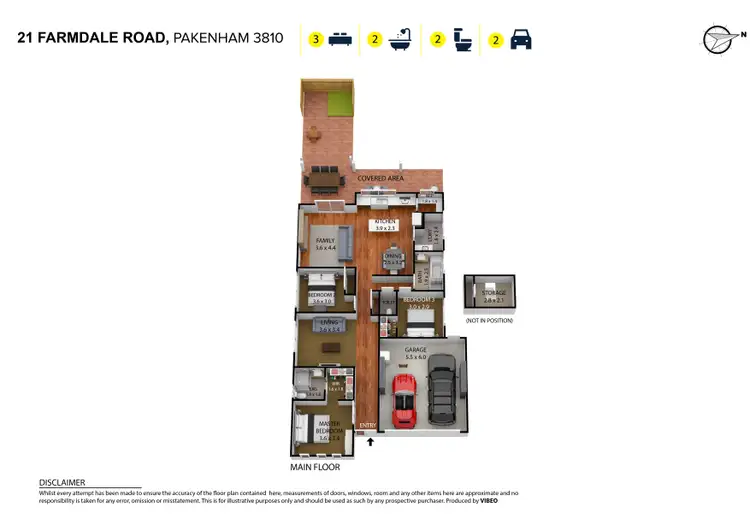 Floorplan of Homely house listing, 21 Farmdale Road, Pakenham VIC 3810