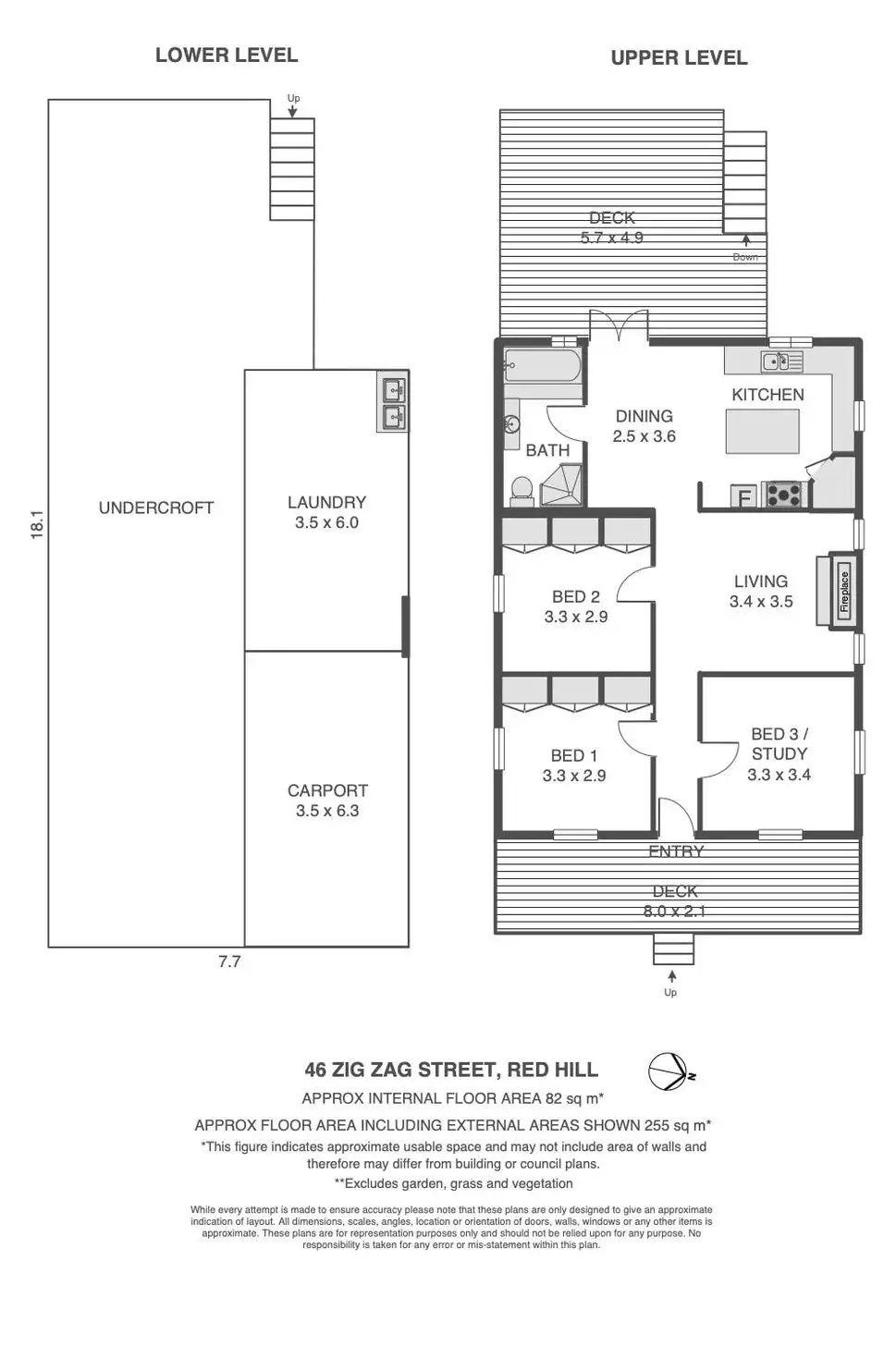 Floorplan of Homely house listing, 46 Zig Zag Street, Red Hill QLD 4059